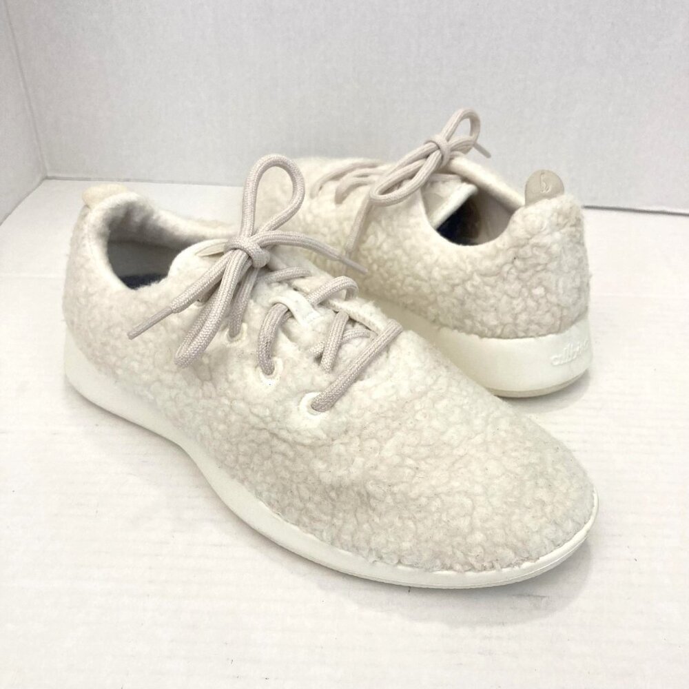 Allbirds Wool Runners Fluffs Shoes Womens 9 Merino Wool Lace Upโ Sneakers Cozy